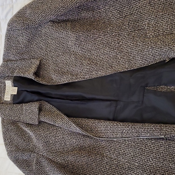 Norton Mcnaughton Womens Jacket Black White Full Zip Long Sleeve Collared 16 - Picture 6 of 8